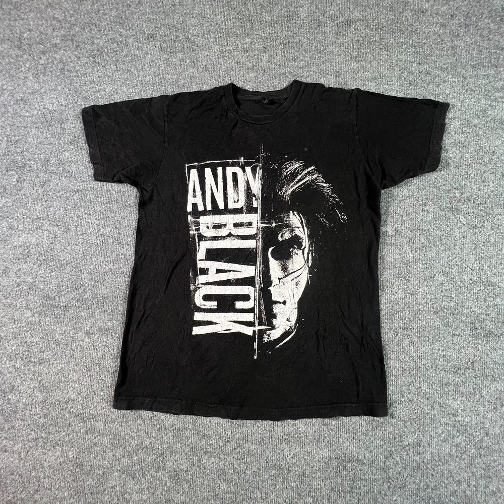 Tultex T-Shirt Men's M Black "Andy Black Vans Warped Tour '17" Concert Tee